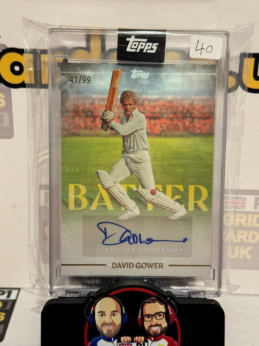 David Gower Auto 41/99 - Topps Cricket Legends 2025