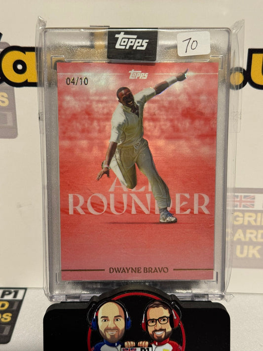 Dwayne Bravo Red 4/10 - Topps Cricket Legends 2025
