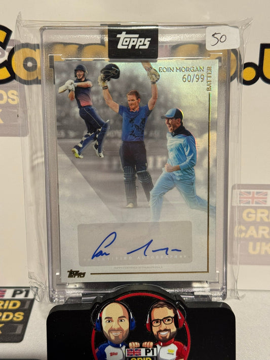 Eoin Morgan 60/99 Auto - Topps Cricket Legends 2025