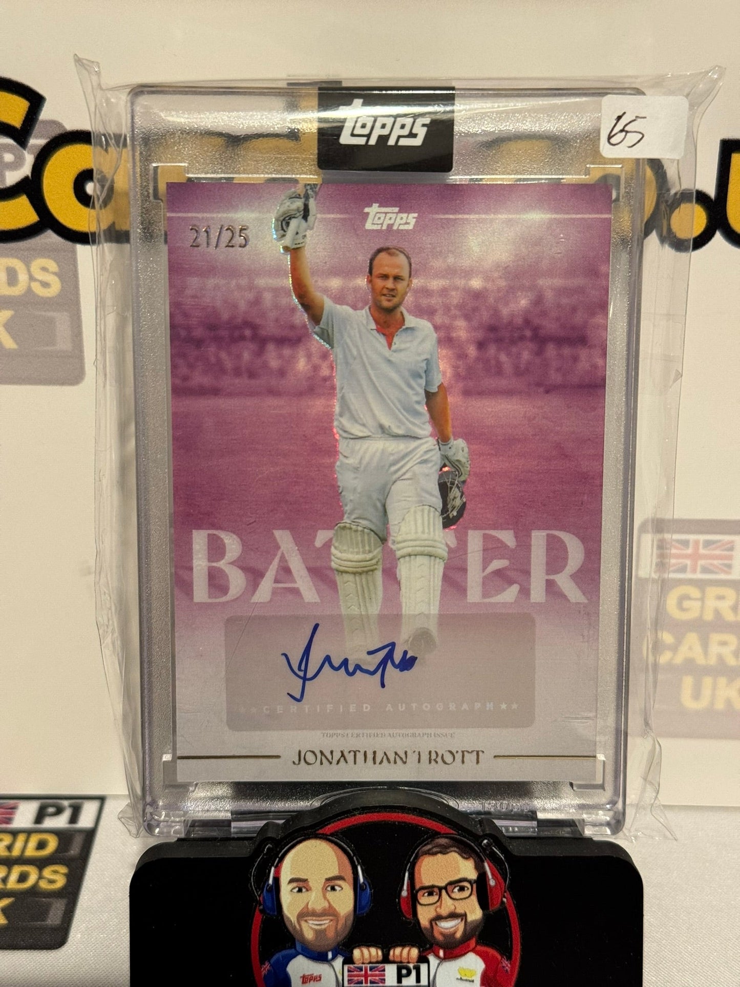 Jonathan Trott Auto 21/25 Purple - Topps Cricket Legends 2025