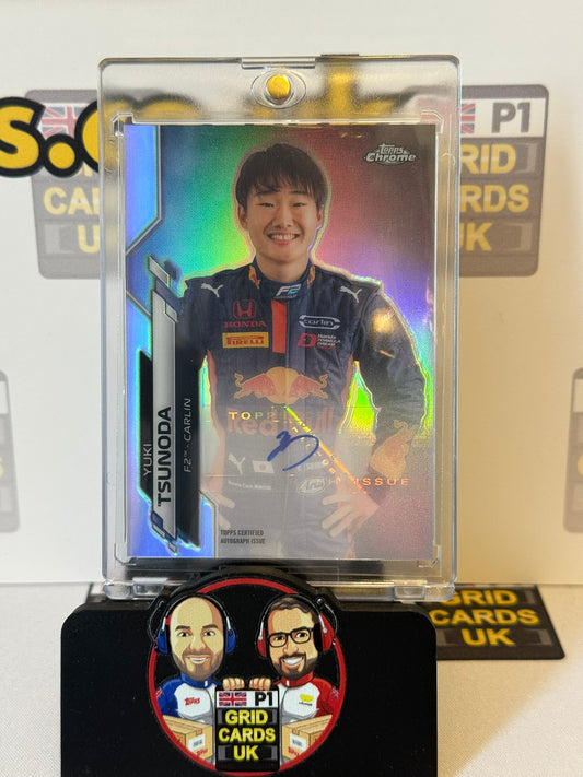 Yuki Tsunoda Auto 334/541 - Topps F1 Chrome 2020
