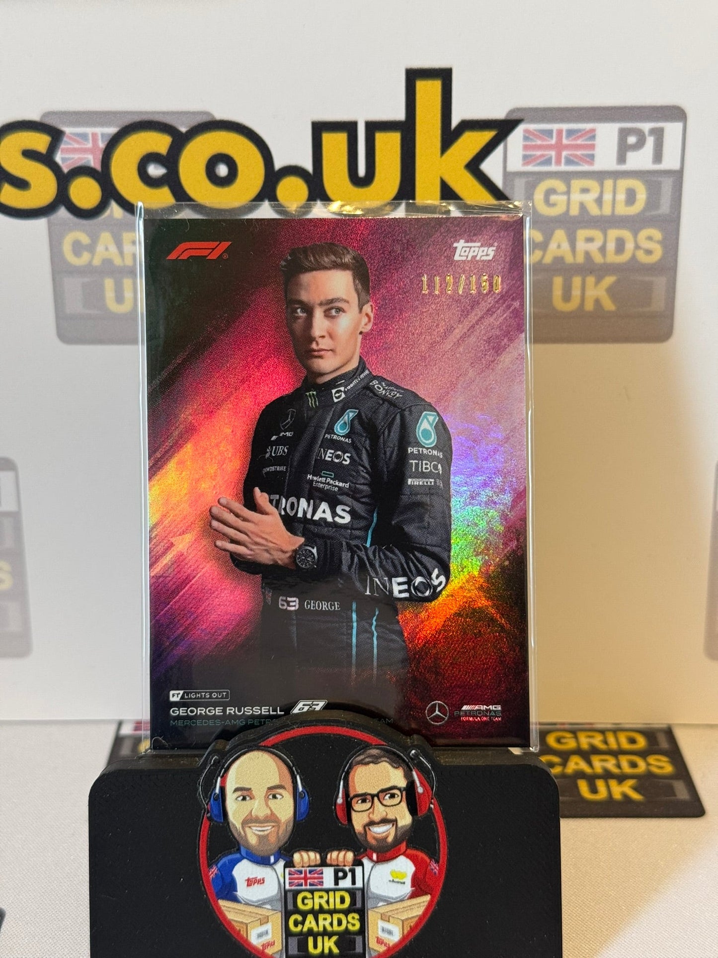 George Russell Portrait 112/150 - Topps F1 Lights Out 2022