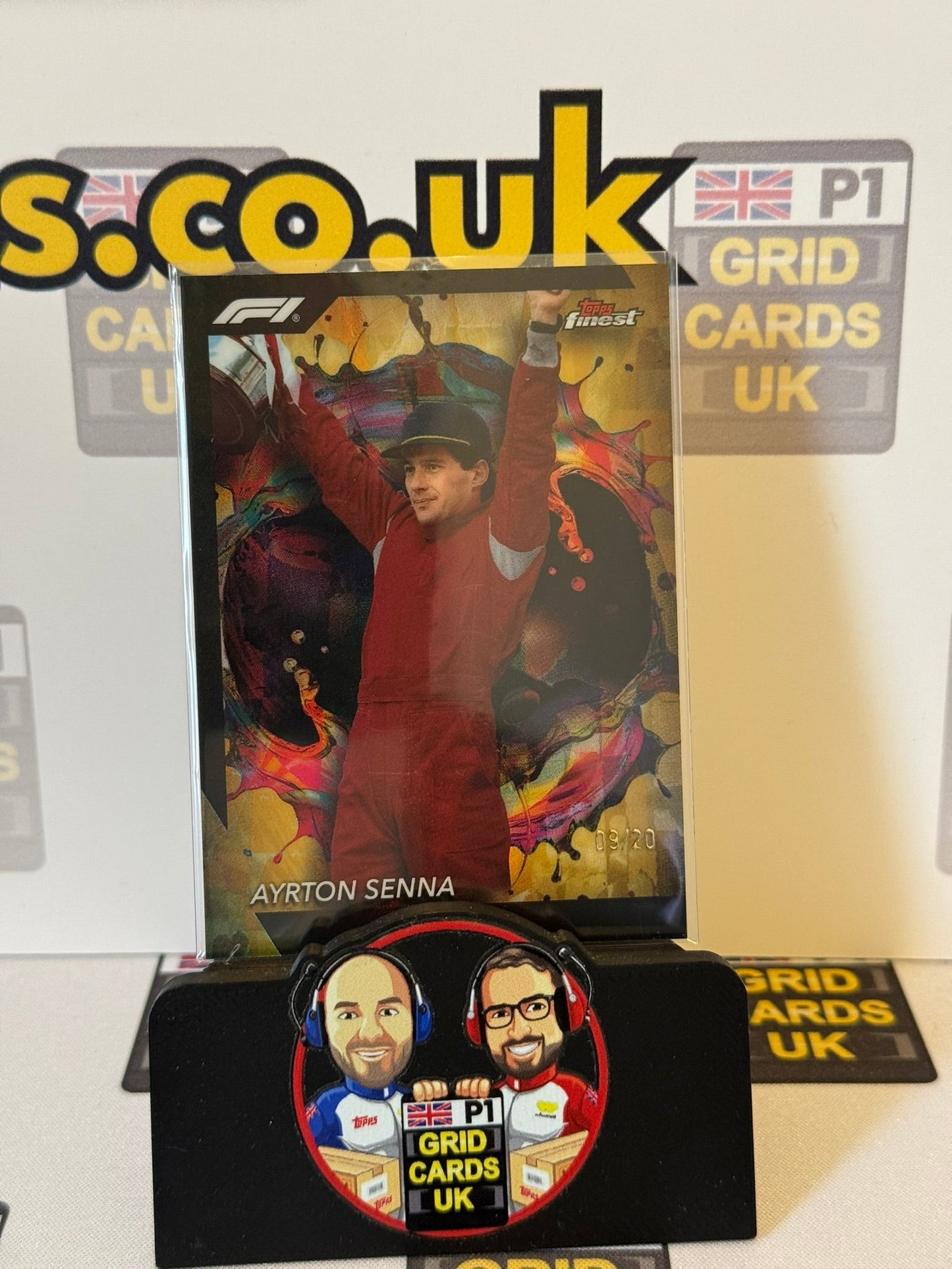 Ayrton Senna 9/20 #292 RARE - Topps F1 Finest 2024