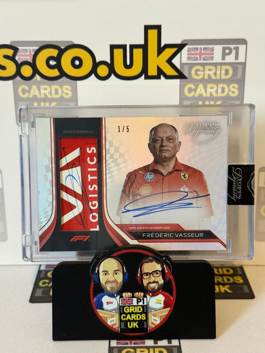 Frederic Vasseur Auto Relic 1/5 - Topps F1 Dynasty 2024