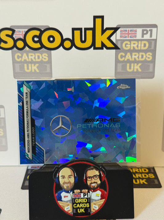 Mercedes Logo #112 - Topps F1 Chrome Sapphire 2020