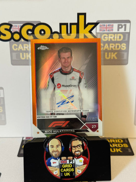 Nico Hulkenberg Auto Orange 17/25 #CAC-NH - Topps F1 Chrome 2023