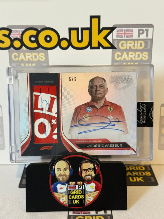 Frederic Vasseur Auto Relic 5/5 - Topps F1 Dynasty 2024