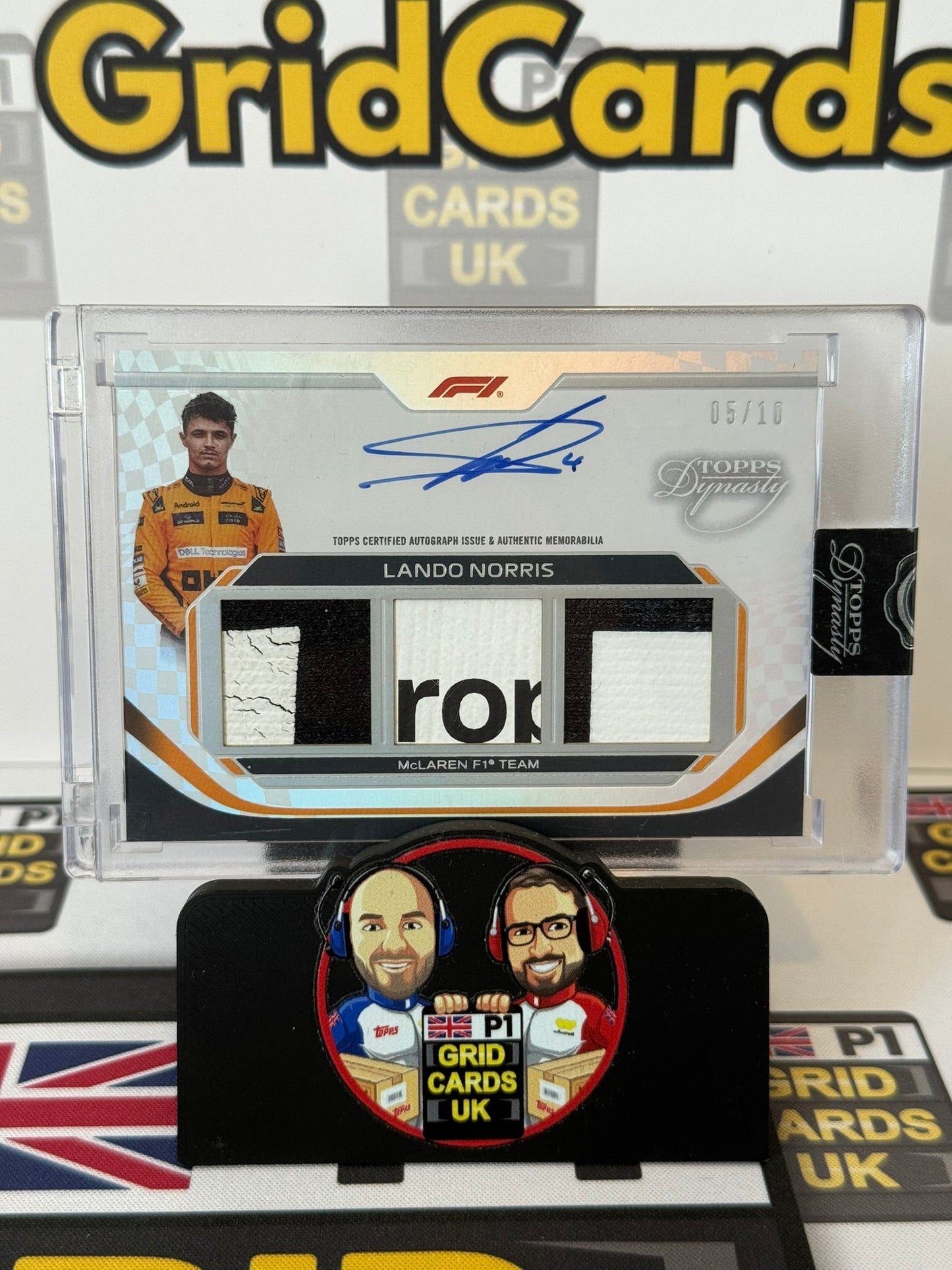 Lando Norris - Triple Relic Auto 5/10 - Topps F1 Dynasty 2024