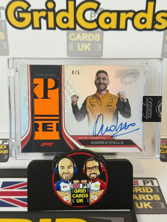 Andrea Stella - McLaren Relic Auto 4/5 - Topps F1 Dynasty 2024