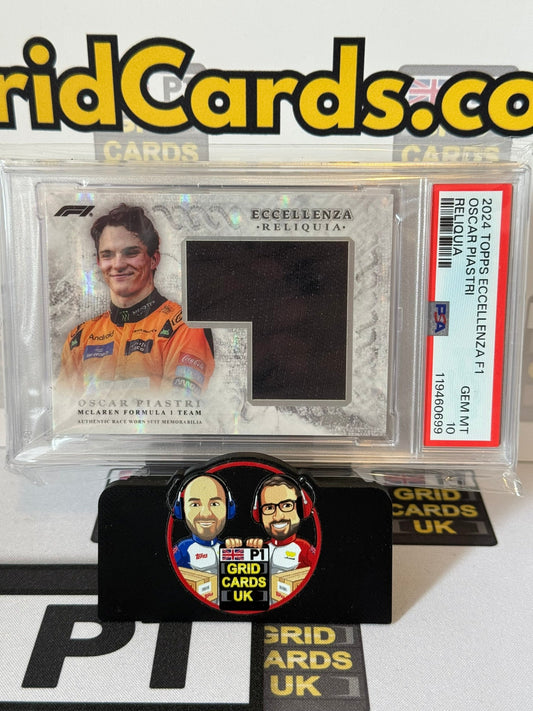 Oscar Piastri Relic PSA 10 - POP 4 only - Topps F1 Eccellenza 2024 - Graded Cert: 119460699