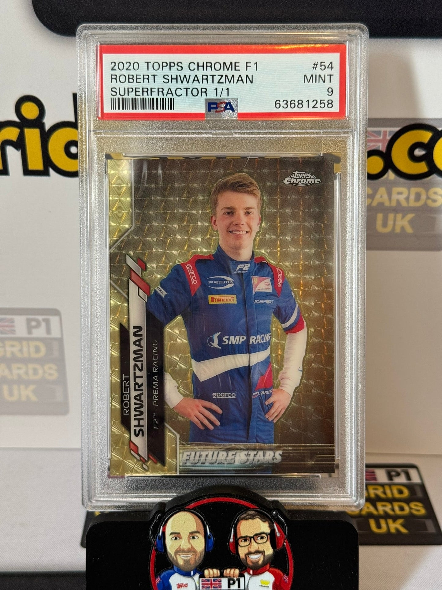 Robert Shwartzman 1/1 Superfractor #54 PSA 9 - Topps F1 Chrome 2020 - Graded Cert: 63681258