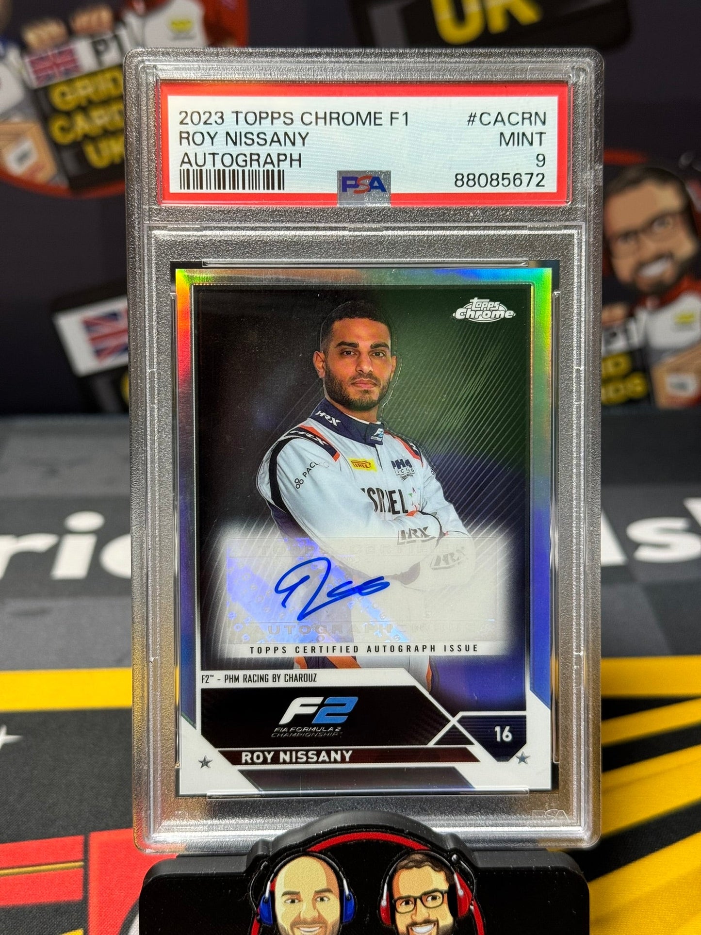 Roy Nissany Auto - PSA 9 #CACRN - 2023 F1 Chrome - Graded Slab Cert: 88085672