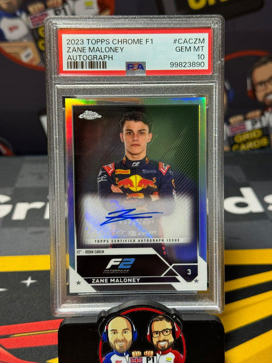 Zane Maloney Auto   - PSA 10 #CACZM - 2023 F1 Chrome - Graded Slab Cert: 99823890