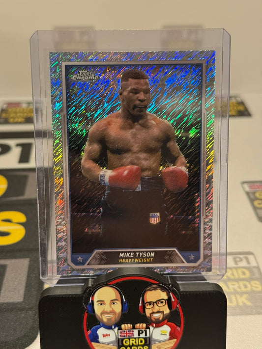 Mike Tyson #35 Silver Shimmer Refractor - Topps Chrome Boxing 2024