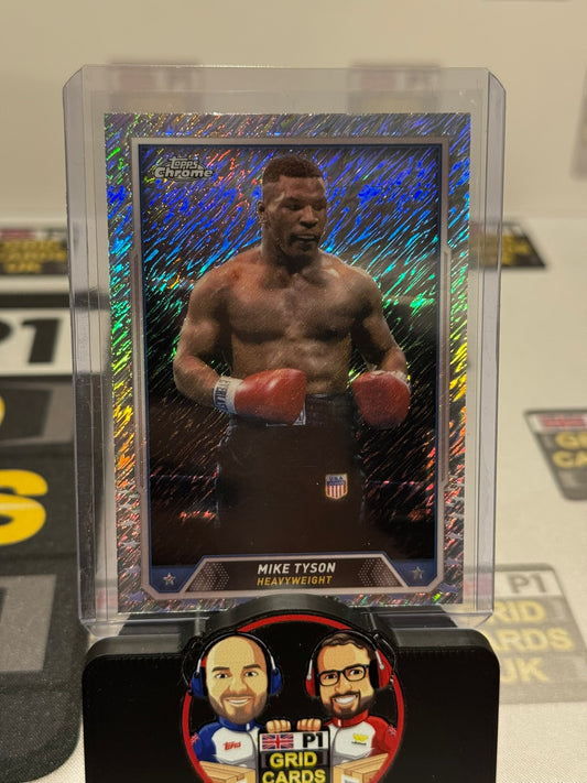 Iron Mike Tyson #35 Shimmer Refractor - Topps Chrome Boxing 2024