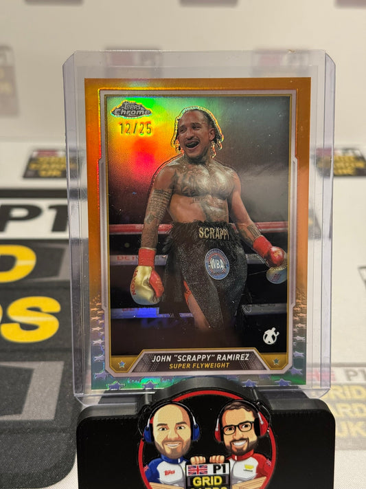John Scrappy Ramirez 12/25 Orange #65 - Topps Chrome Boxing 2024