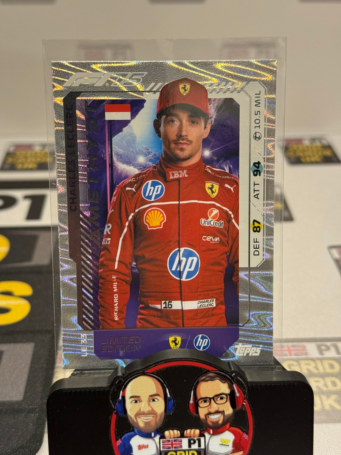 Charles Leclerc LE33 Amethyst Monza EXCLUSIVE Limited Edition - Topps F1 Turbo Attax 2025