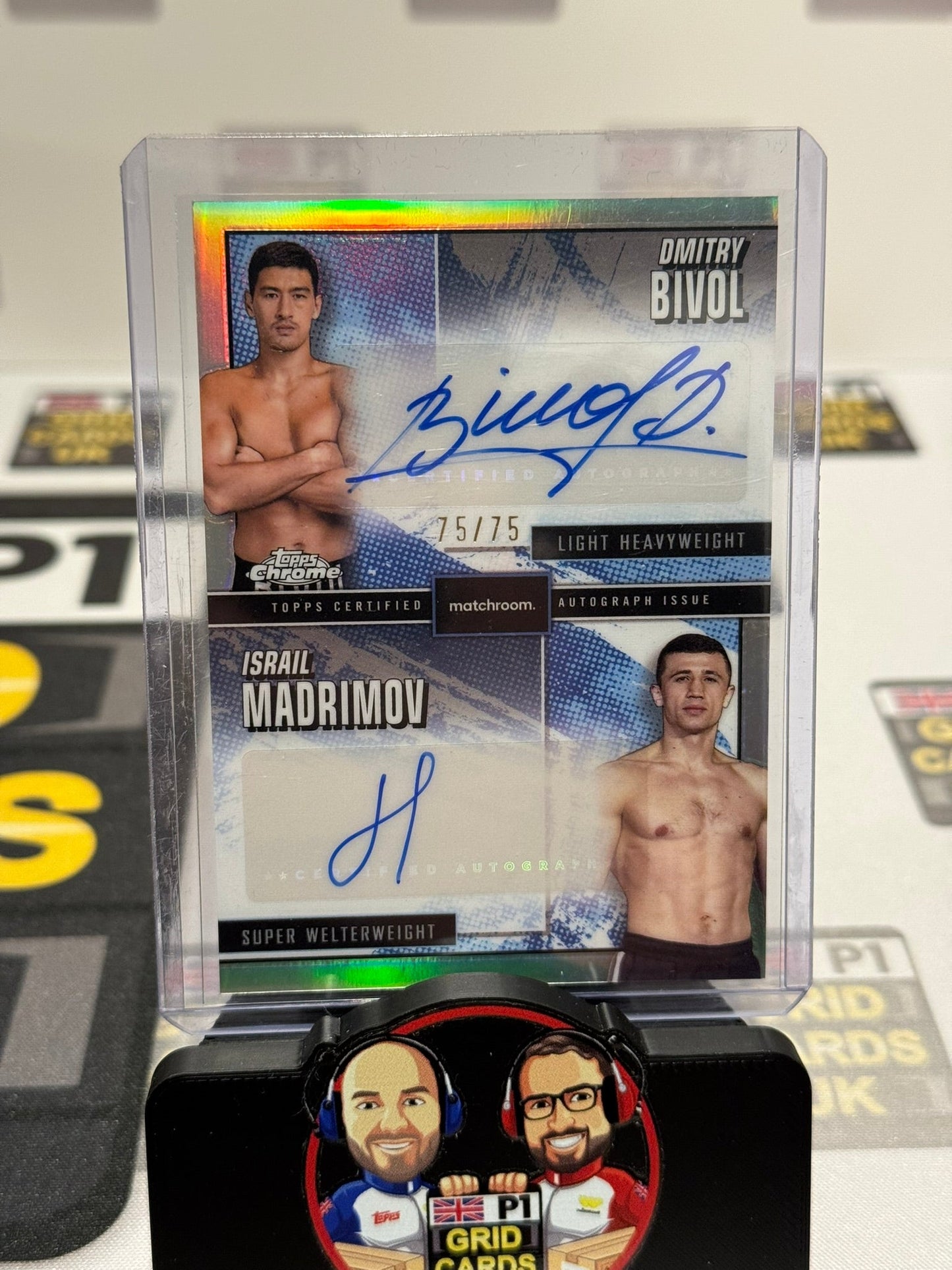 Dmitry Bivol / Israil Madrimov Dual AUTO Stablemates 75/75 #SMS-BM - Topps Chrome Boxing 2024