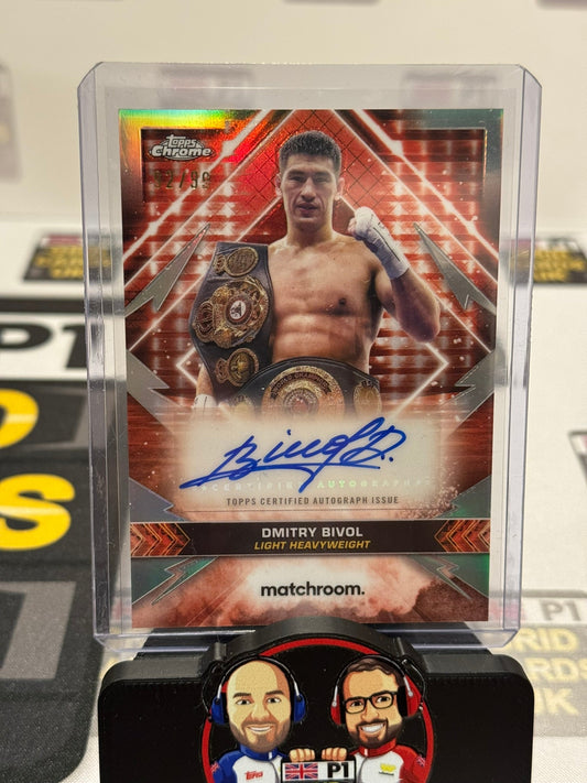 Dmitry Bivol 92/99 Championship AUTO #CAS-DB - Topps Chrome Boxing 2024