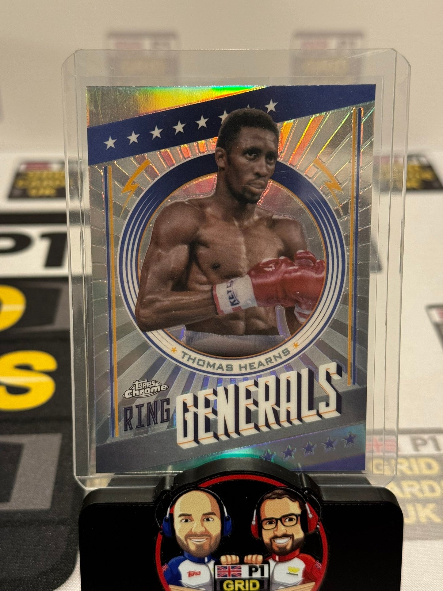 Thomas Hearns Ring Generals Refractor Insert #RG-5 - Topps Chrome Boxing 2024