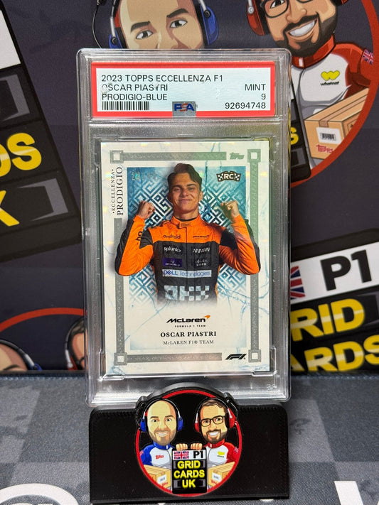 Oscar Piastri RC Rookie Prodigio  24/49 Blue - PSA 9  - Topps F1 Eccellenza 2023 - Graded Slab Cert: 92694748