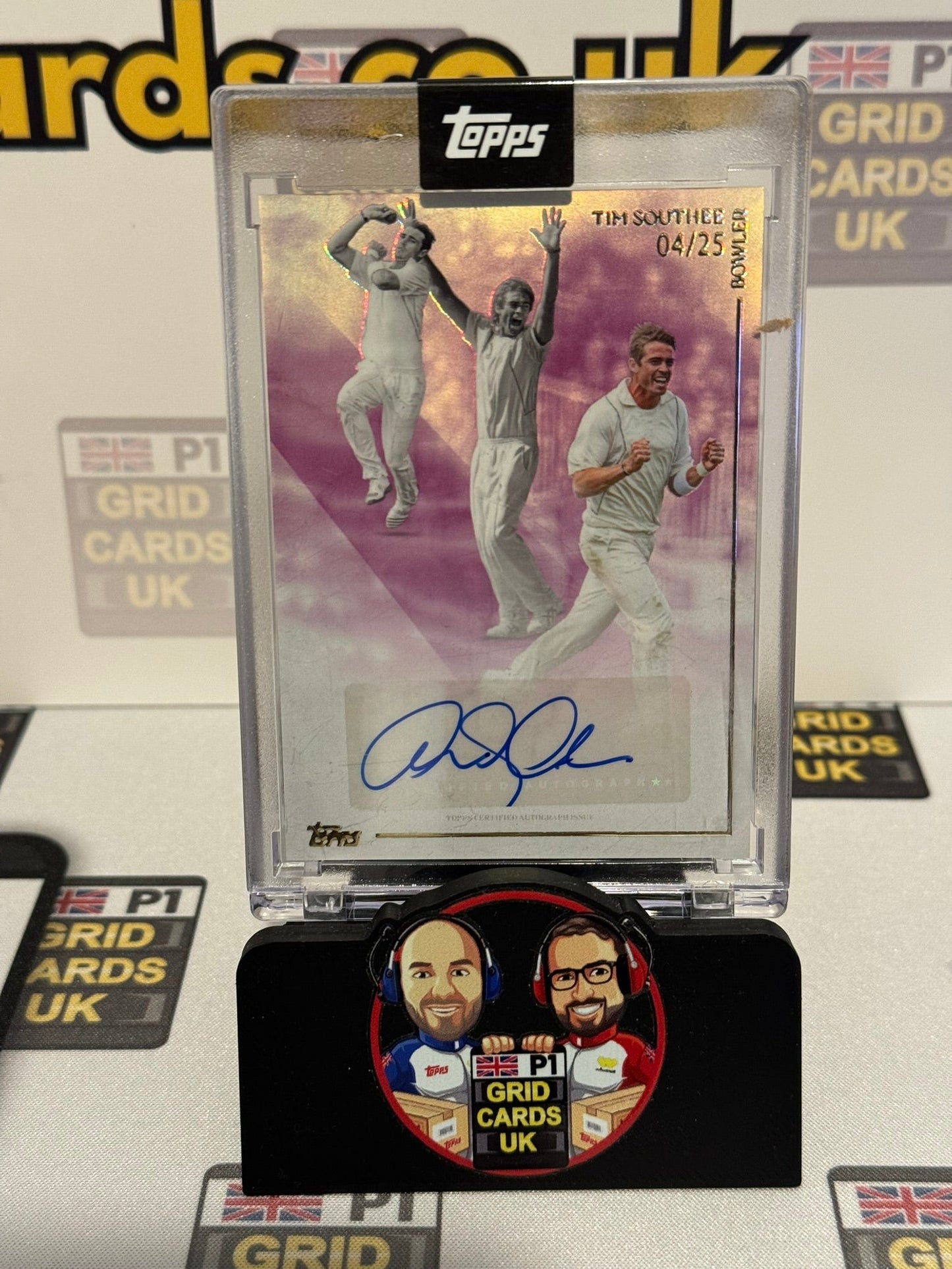 Tim Southee Auto 04/25 Purple - Topps Cricket Legends 2025