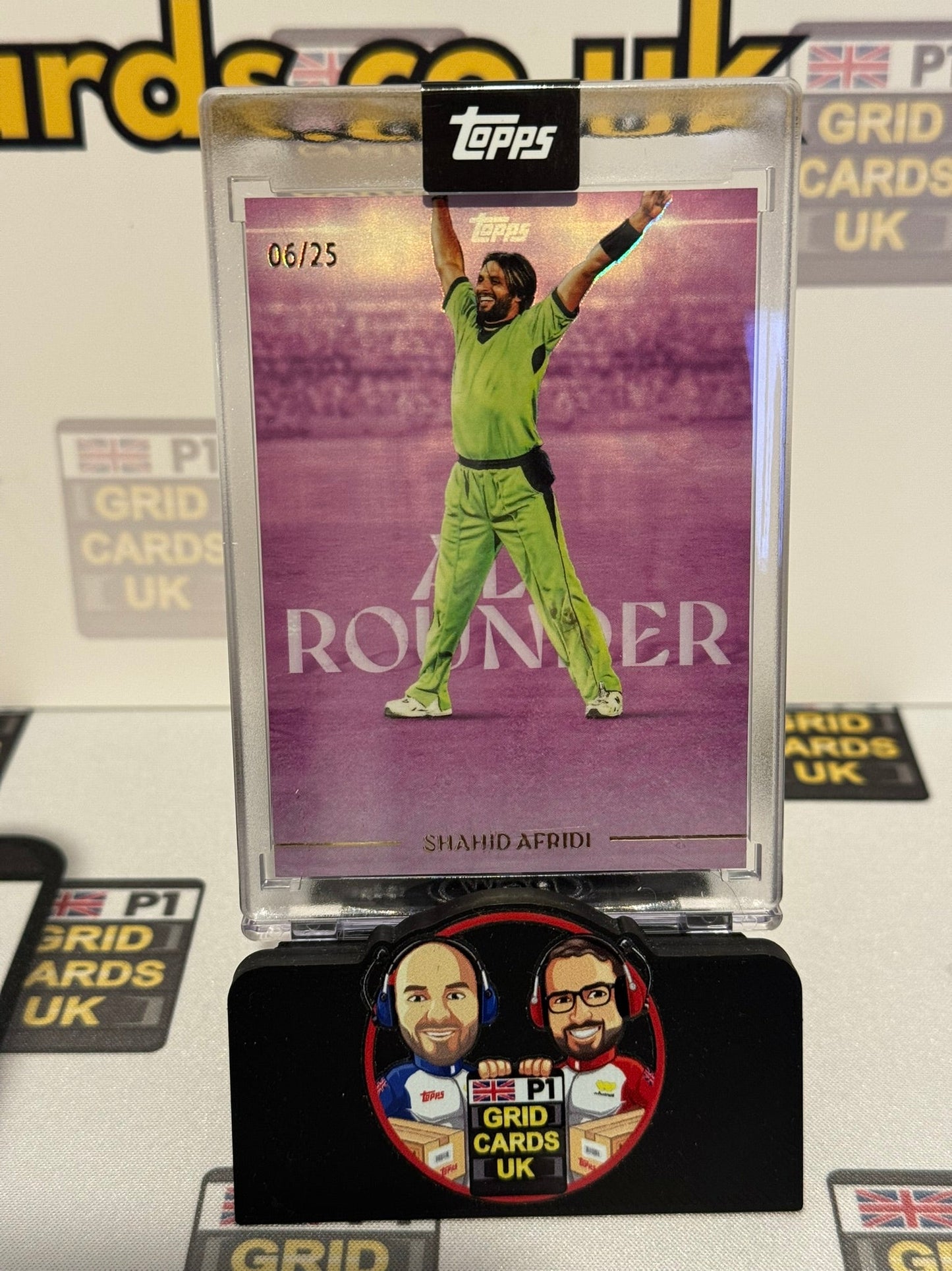Shahid Afridi 06/25 Purple - Topps Cricket Legends 2025