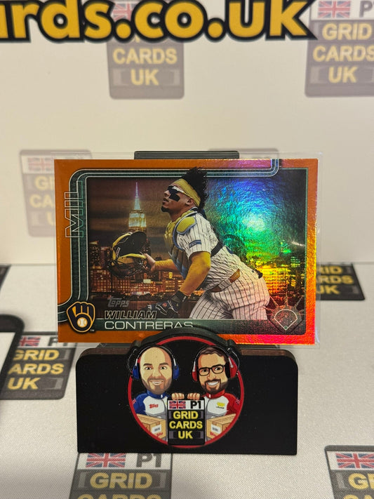 William Contreras 12/25 Orange #433 - Topps 2025 Baseball Series 2 Fanatics Fest