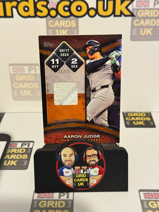 Aaron Judge Relic Orange 25/25 #RTB-JUD2 - Topps 2025 Baseball Series 2 Fanatics Fest