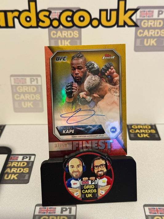 Manel Kape Gold AUTO 37/50 #RFA-MK - Topps UFC Finest 2024