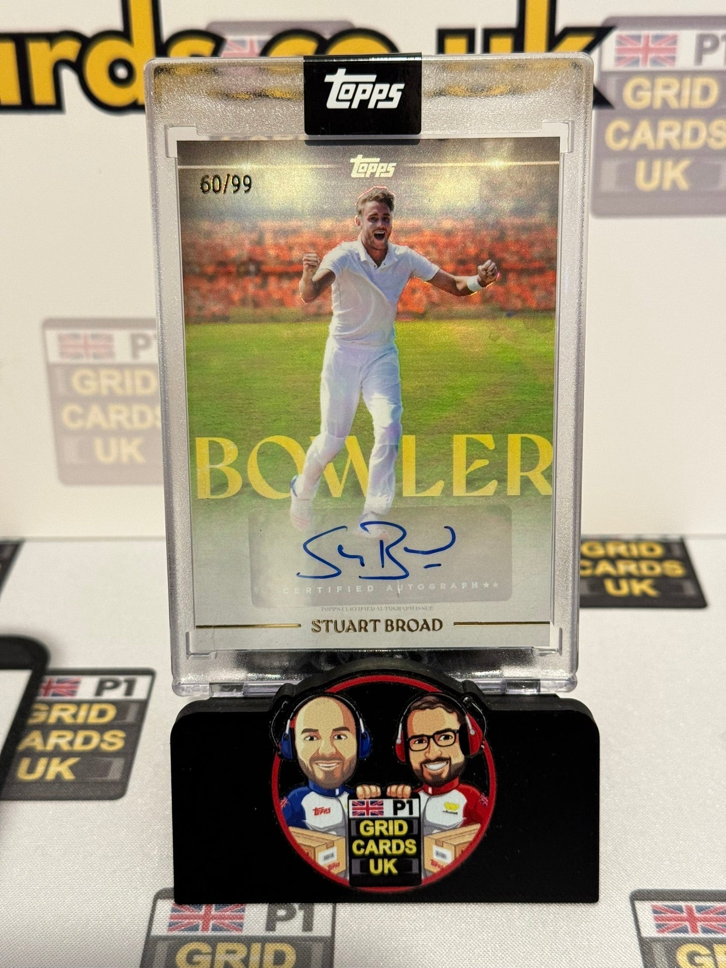 Stuart Broad Auto 60/99 Foil - Topps Cricket Legends 2025