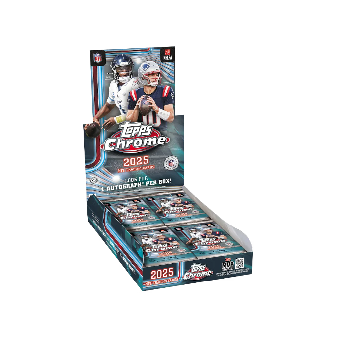 Topps NFL Chrome American Football 2025 - Hobby Box - New & Sealed