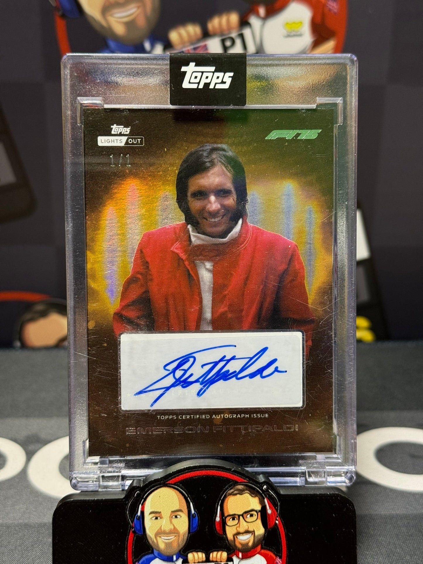 Emerson Fittipaldi 1/1 Gold - Topps F1 Lights Out 2025