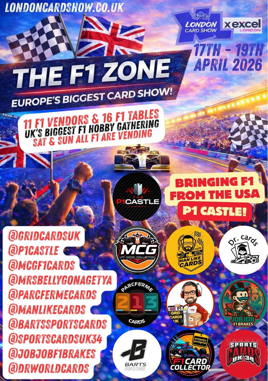 The Biggest F1 Gathering Ever at London Card Show – April 2026