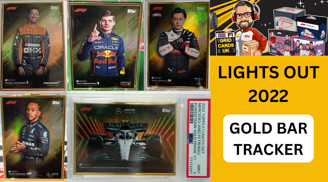 F1 Lights Out 2022 – 1/1 Gold Bar Tracker