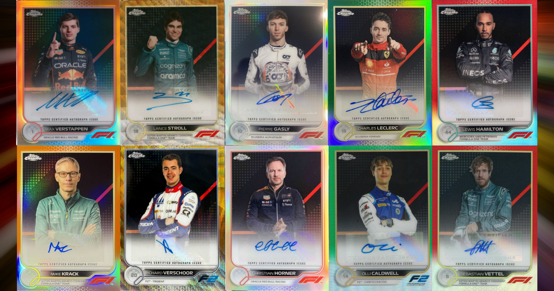 Topps F1 Chrome 2022 Cards Checklist