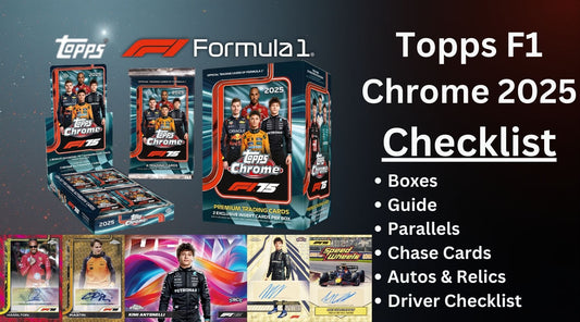 Topps F1 Chrome 2025 – Checklist and Guide!