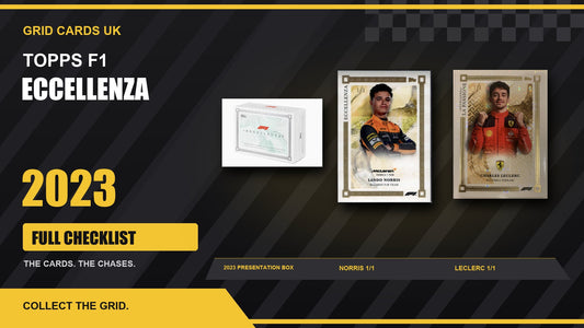 Topps F1 Eccellenza 2023 – Checklist — real product and chase cards