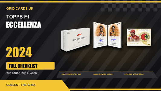 Topps F1 Eccellenza 2024 – Checklist — real product and chase cards