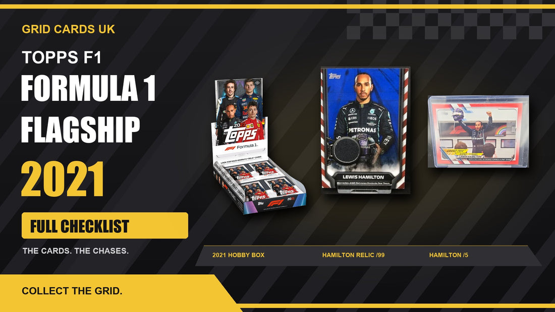 Topps F1 Flagship 2021 Cards Checklist — real product and chase cards