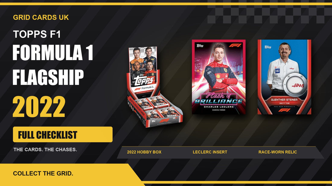 Topps F1 Flagship 2022 Cards Checklist — real product and chase cards