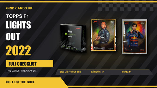 Topps F1 Lights Out 2022 Cards Checklist — real product and chase cards