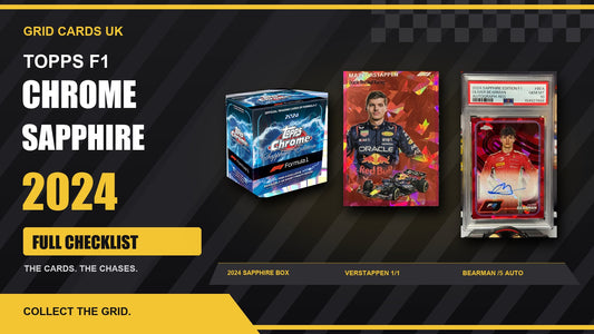 Topps F1 Sapphire 2024 – Checklist and Guide! — real product and chase cards