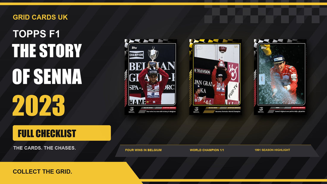 Topps 2023 The Story of Senna Cards Checklist — real product and chase cards