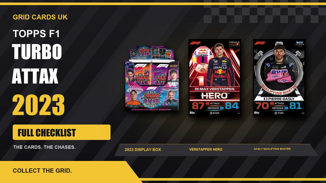 F1 Turbo Attax 2023 – Checklist — real product and chase cards