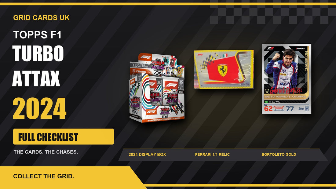 F1 Turbo Attax 2024 - Checklist — real product and chase cards