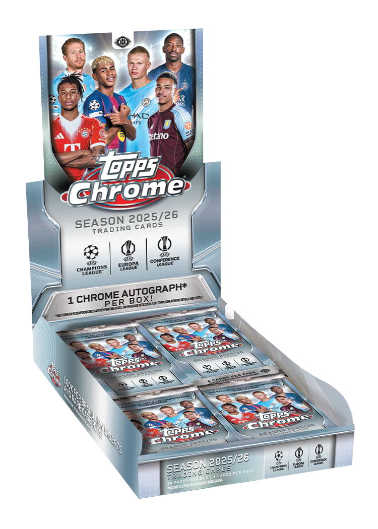 Topps Chrome UEFA Club Competitions 2026 - UCC Hobby Box - New & Sealed
