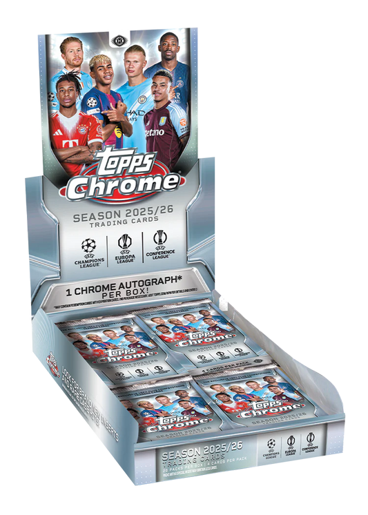 Topps Chrome UEFA Club Competitions 2026 - UCC Hobby Box - New & Sealed