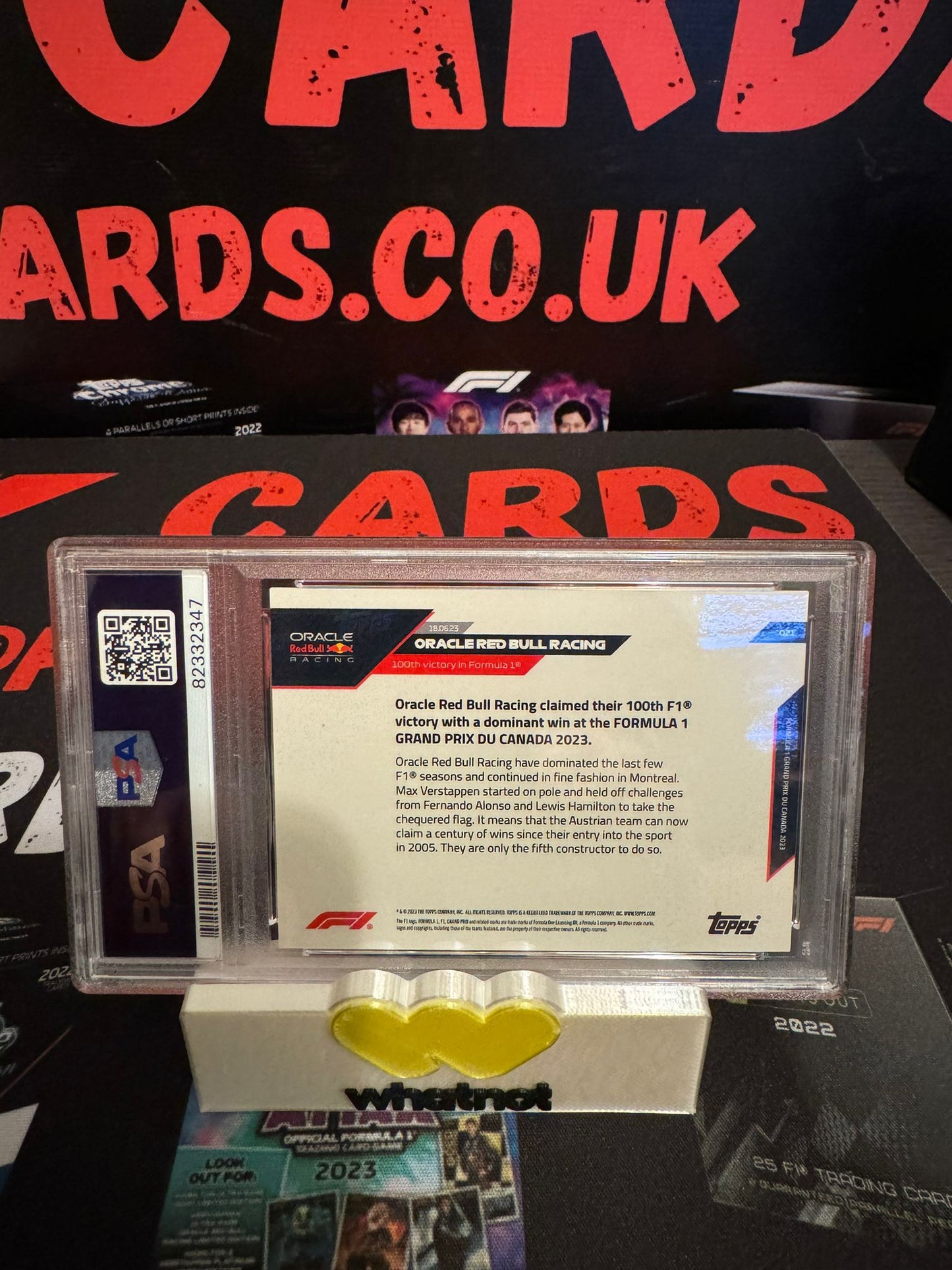 Oracle Red Bull Racing - Topps Now 2023 - Red 99/99 #21 PSA 10 SLAB