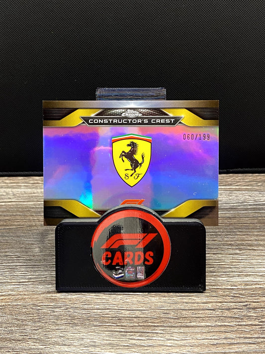 Ferrari Constructors Crest - Chrome 2023 - CC-SF Base 060/199
